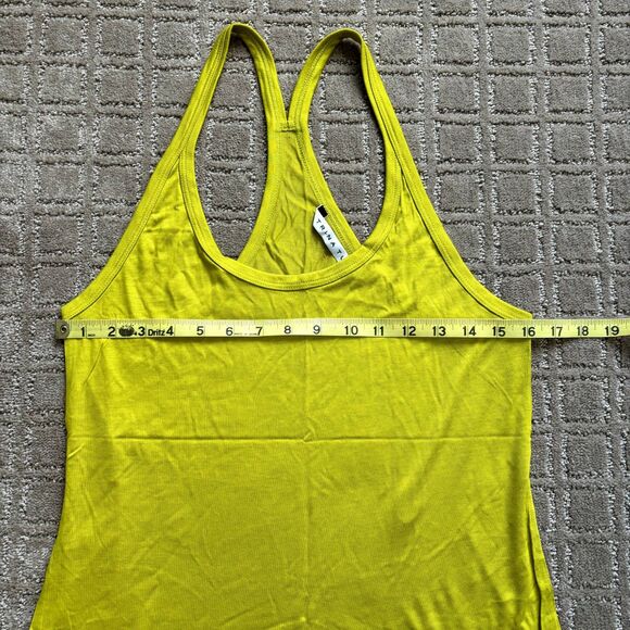 Trina Turk Racer Back Tank Top Bundle Small 100% Viscose Chartreuse Red Orange - Picture 8 of 16